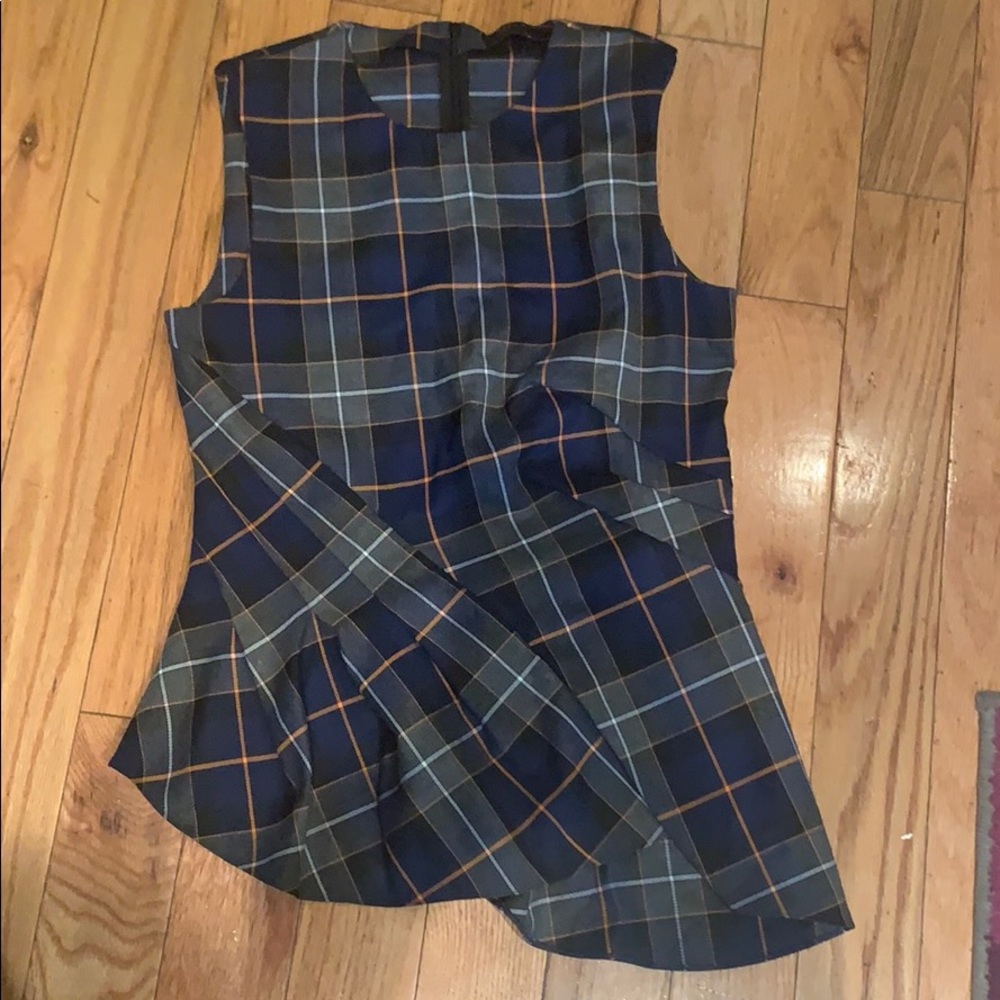 ZARA check top